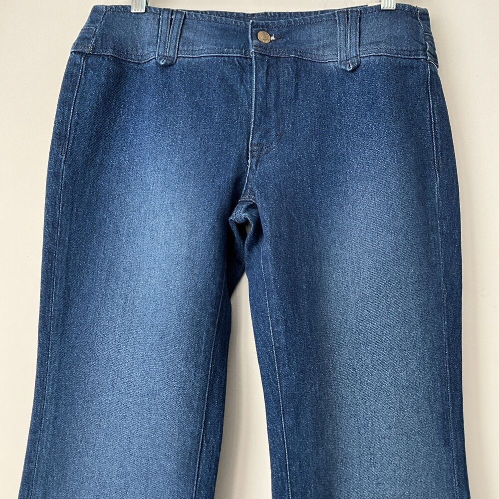 We The Free Stillwater Low Rise Slim Flare Jeans Casual Denim Retro Boho Blue 28 - Picture 10 of 12
